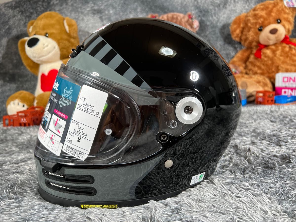 SHOEI グラムスター 招き猫 グラフィックの限定コラボモデル TC-5 M