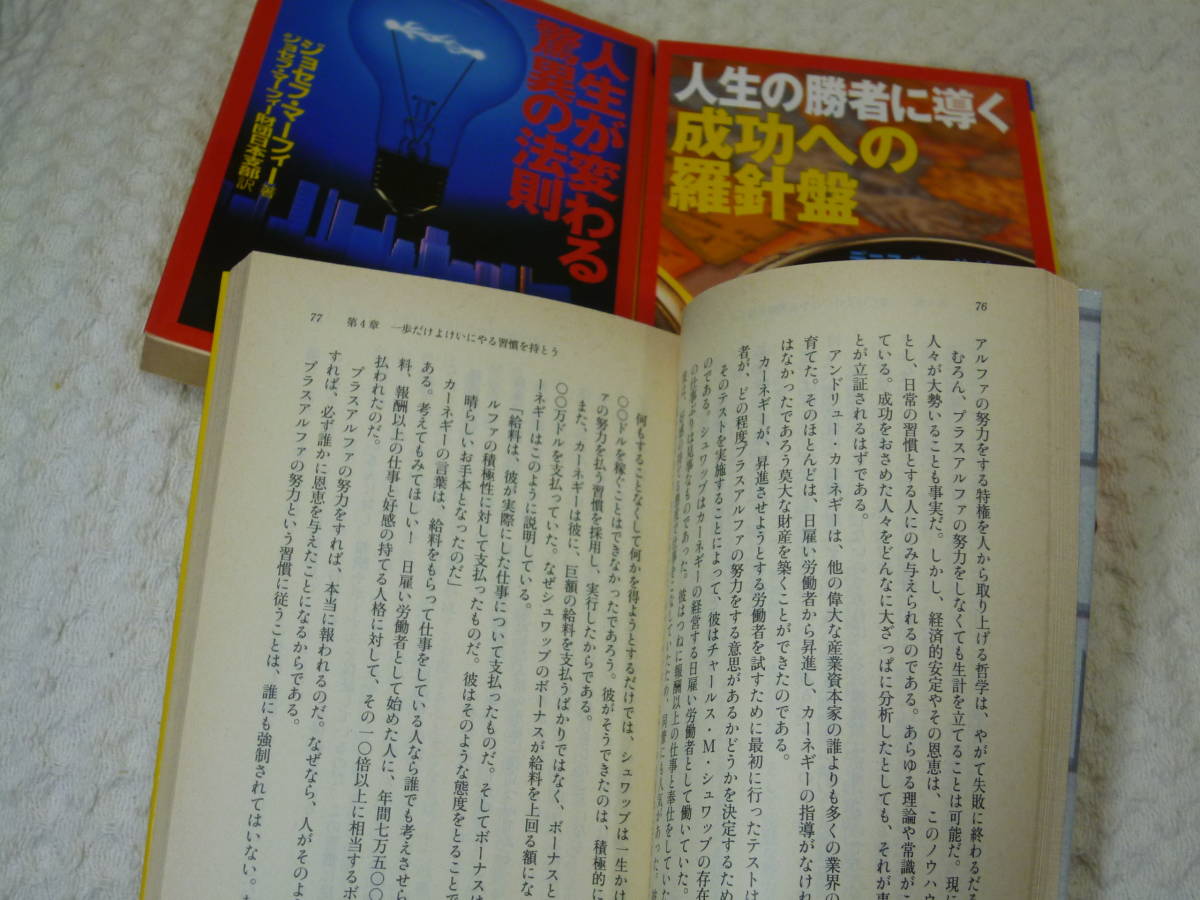 ★即決☆3冊『人生の勝者に導く成功への羅針盤/人生が変わる驚異の法則/成功者の自己計画』☆送料何冊でも200円☆_画像3