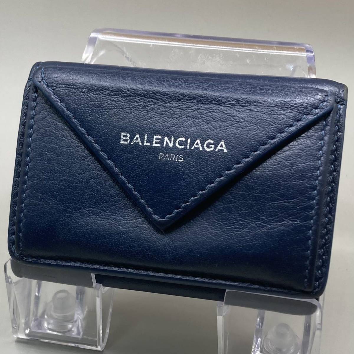 極美品 BALENCIAGA バレンシアガ ペーパーミニウォレット 財布