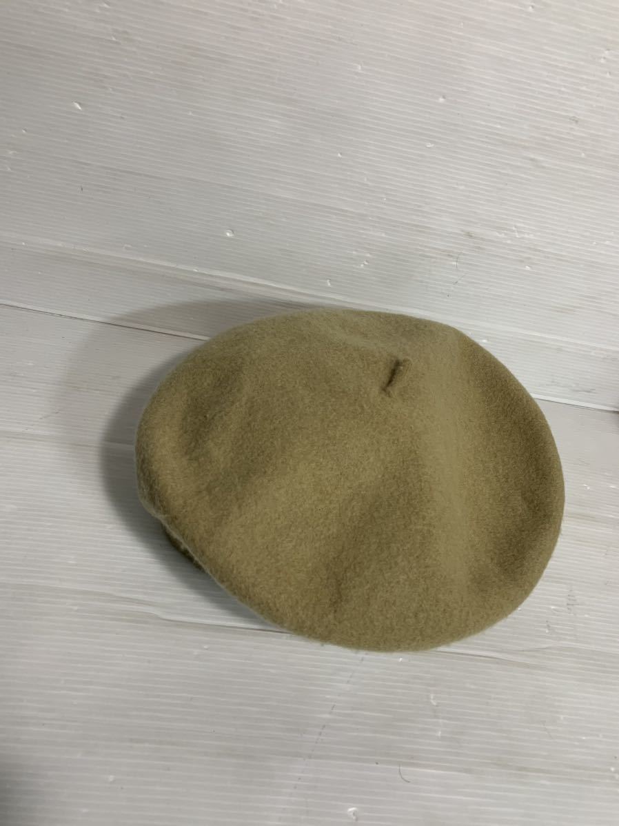 override オーバーライド　日本製　ベージュ　ウールフェルト　ベレー帽　ベレーキャップ　57.5cm 帽子　キャップ_画像10