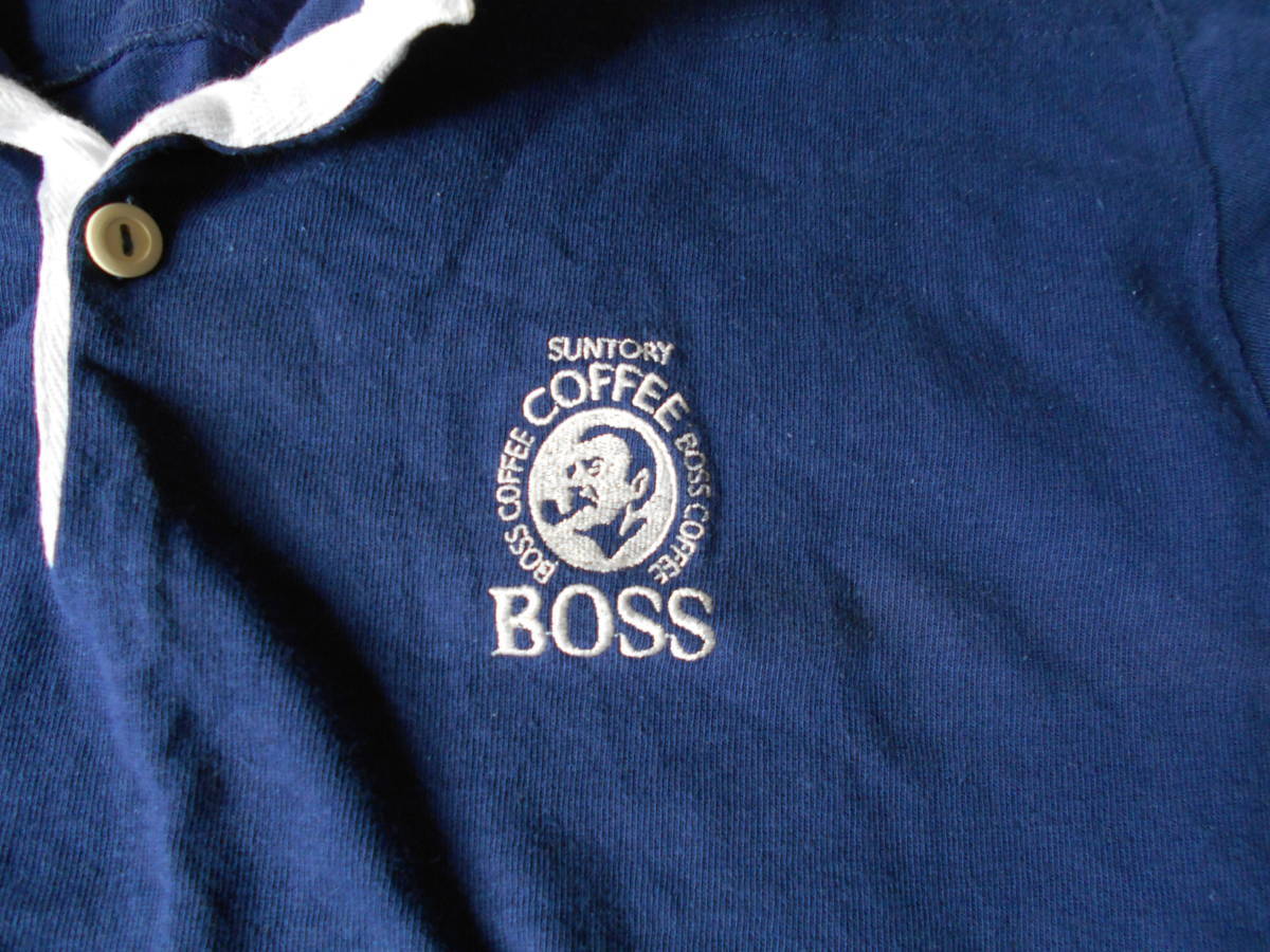 SUNTORY BOSS ラガーシャツ ボス BOSS ラガータイプトレーナー