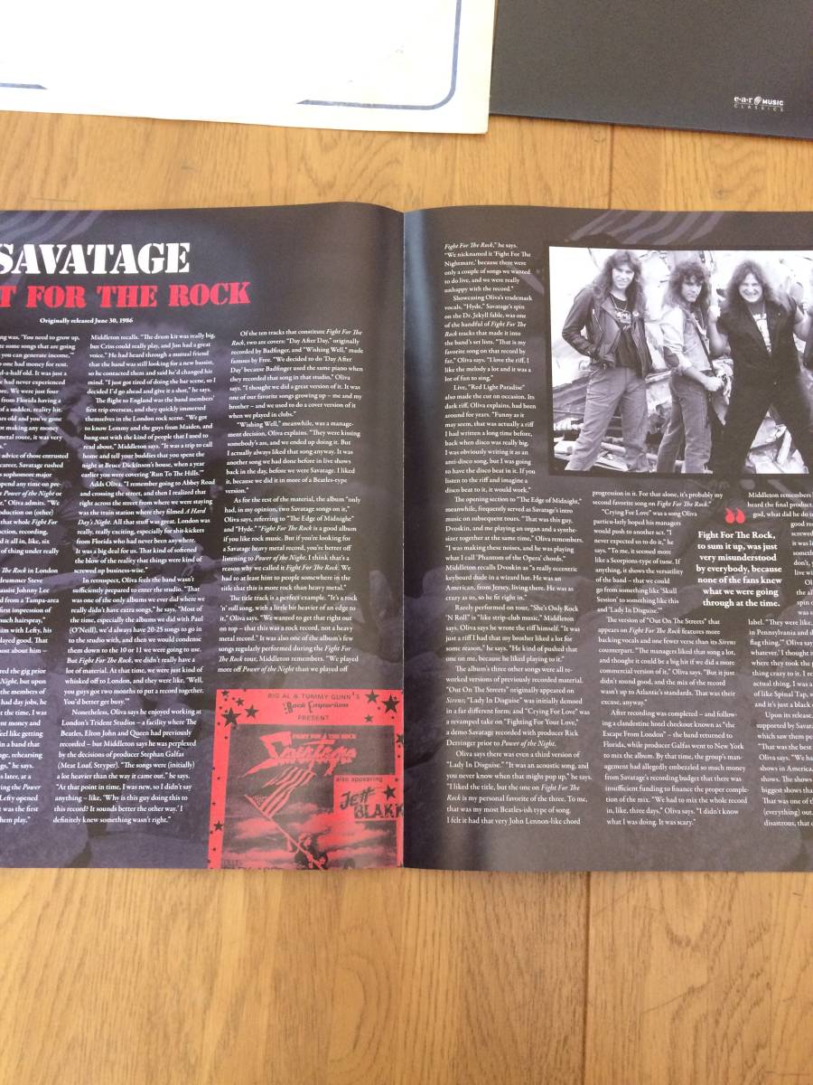 限定盤　12インチホワイトアナログ+10インチブラックアナログ　SAVATAGE サヴァタージ/FIGHT FOR THE ROCK_画像5