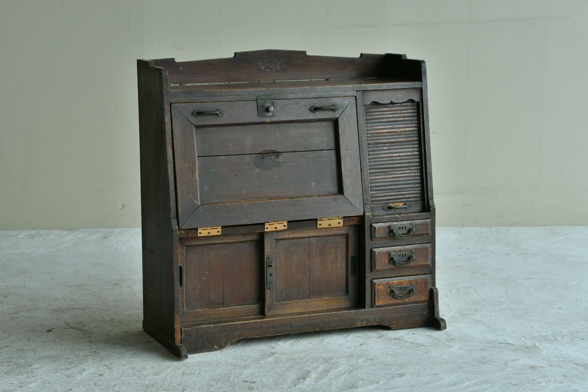 ヤフオク! - 【骨董品】ライティングビューロー 家具 和家具 昭和レトロ...