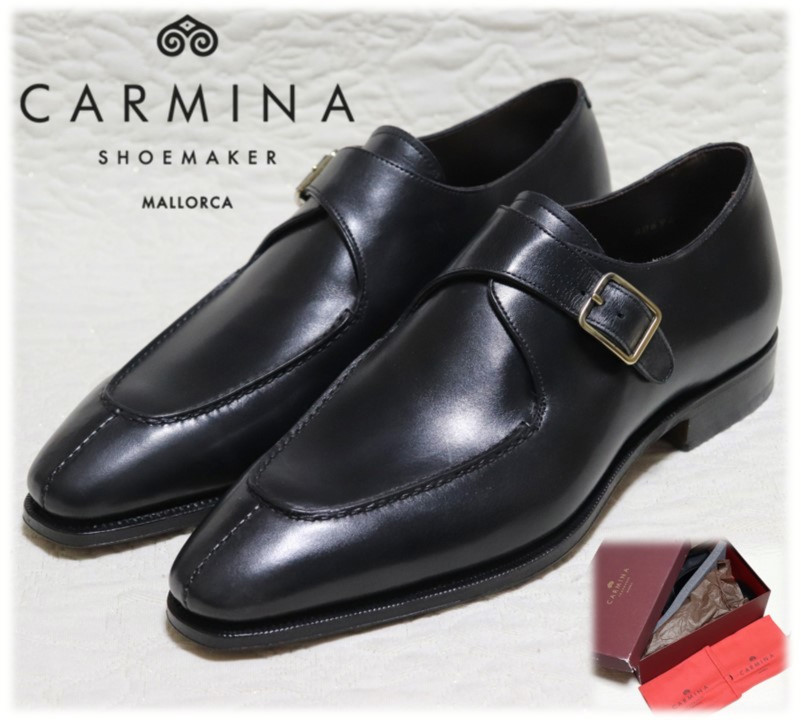 未使用 75,900円新品箱付き【CARMINA スコッチグレイン 25.5cm 茶色 本