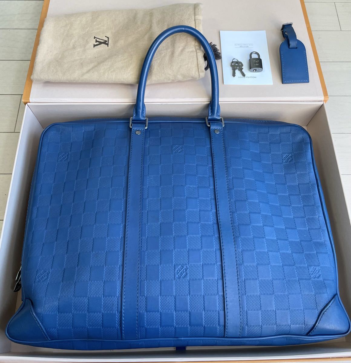 送料&加工料込 Louis Vuitton PDV ブリーフケース アンフィニレザー