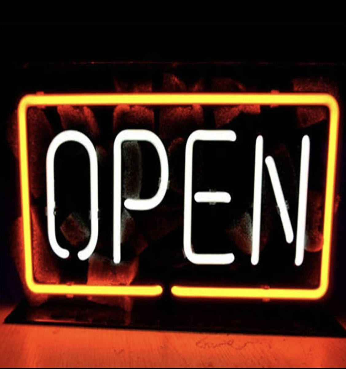ネオンサイン 『OPEN』 オープン 赤 レッド ネオン管 看板 BAR バー