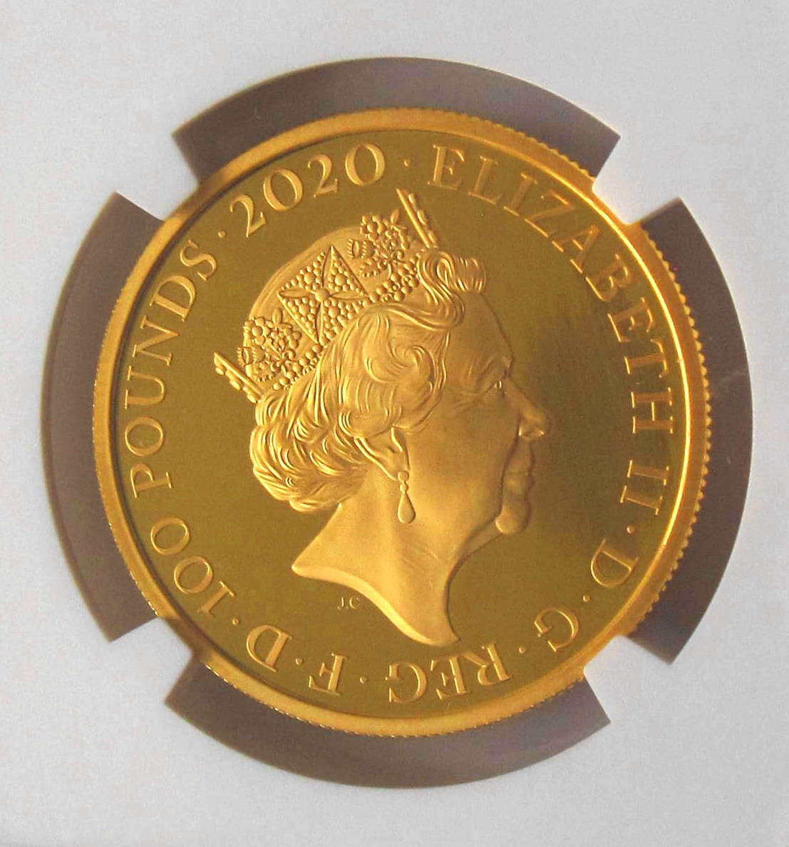 【最高鑑定金貨】イギリス007ジェームズボンド100ポンド金貨NGC・PF70元箱＆COA付　美品！_画像6