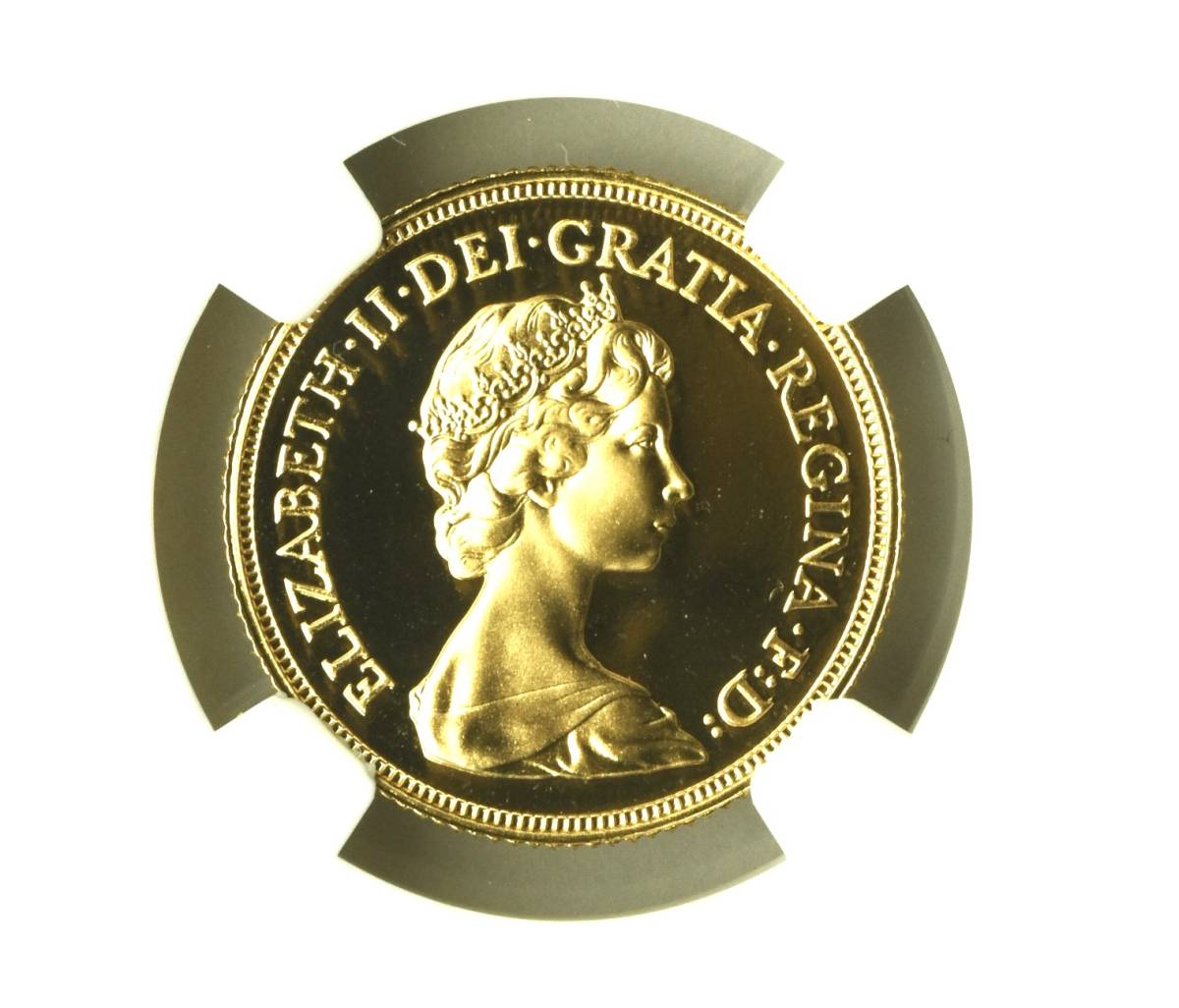 【準最高鑑定PF69】イギリス・ヤングエリザベス女王1983年ソブリン金貨
