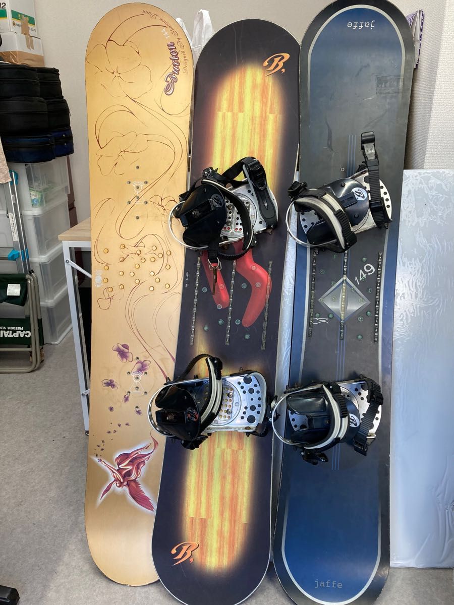 BURTON バートン シャノン ダン シグネチャー 144cm Jaffe 149cm などスノーボードセット 板 ケース付き