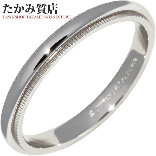 ティファニー 指輪 Pt950 ミルグレインバンドリング 幅3ミリ caiparami.com