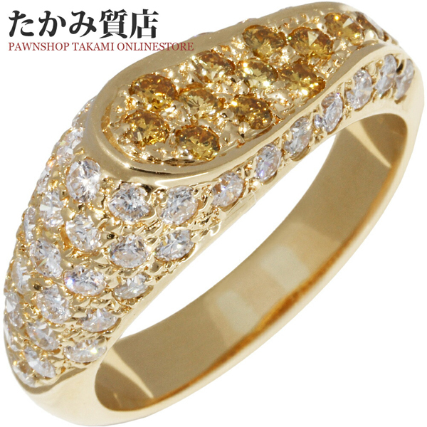 指輪(リング) K18YG イエローダイヤ×ダイヤ1.67ct www.anac-mali.org