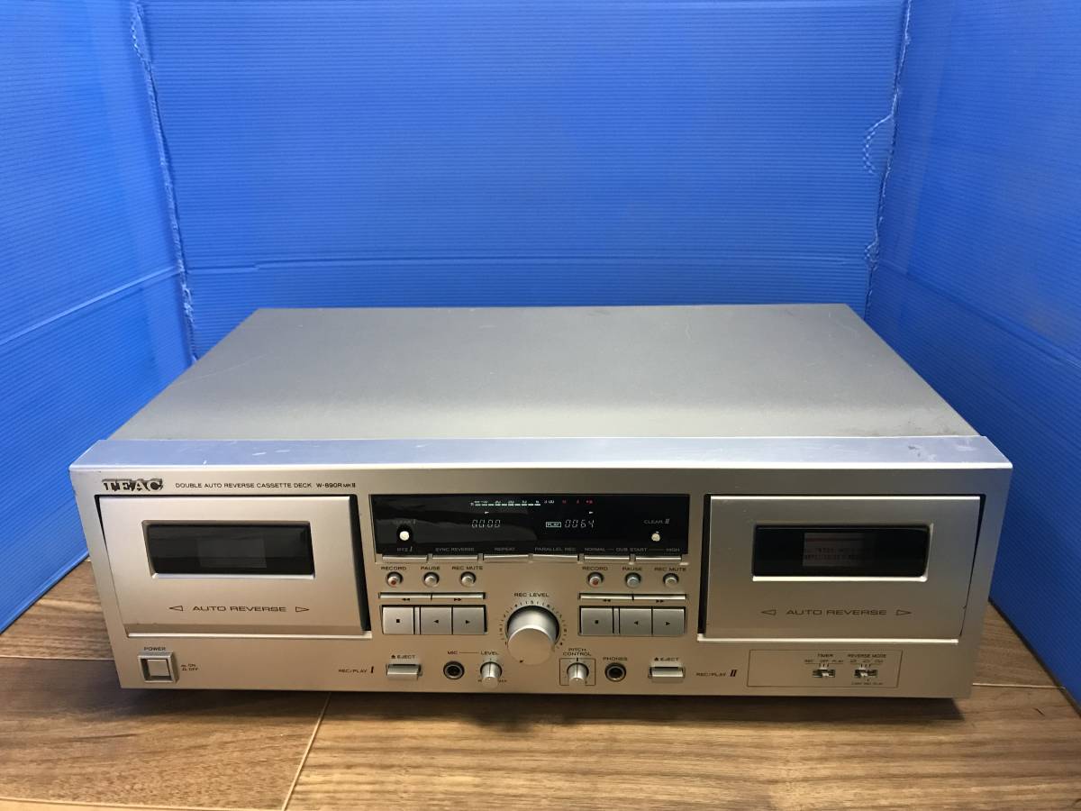 TEAC W-890R ダブルオートリバースカセットデッキ - ラジオ・コンポ