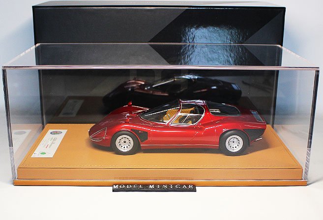 ▲超貴重な！Metallic Red！世界限定33台！DM 1/18 アルファロメオ Alfa Romeo Tipo 33/2 Stradale Final Edition 新品 Resin Model