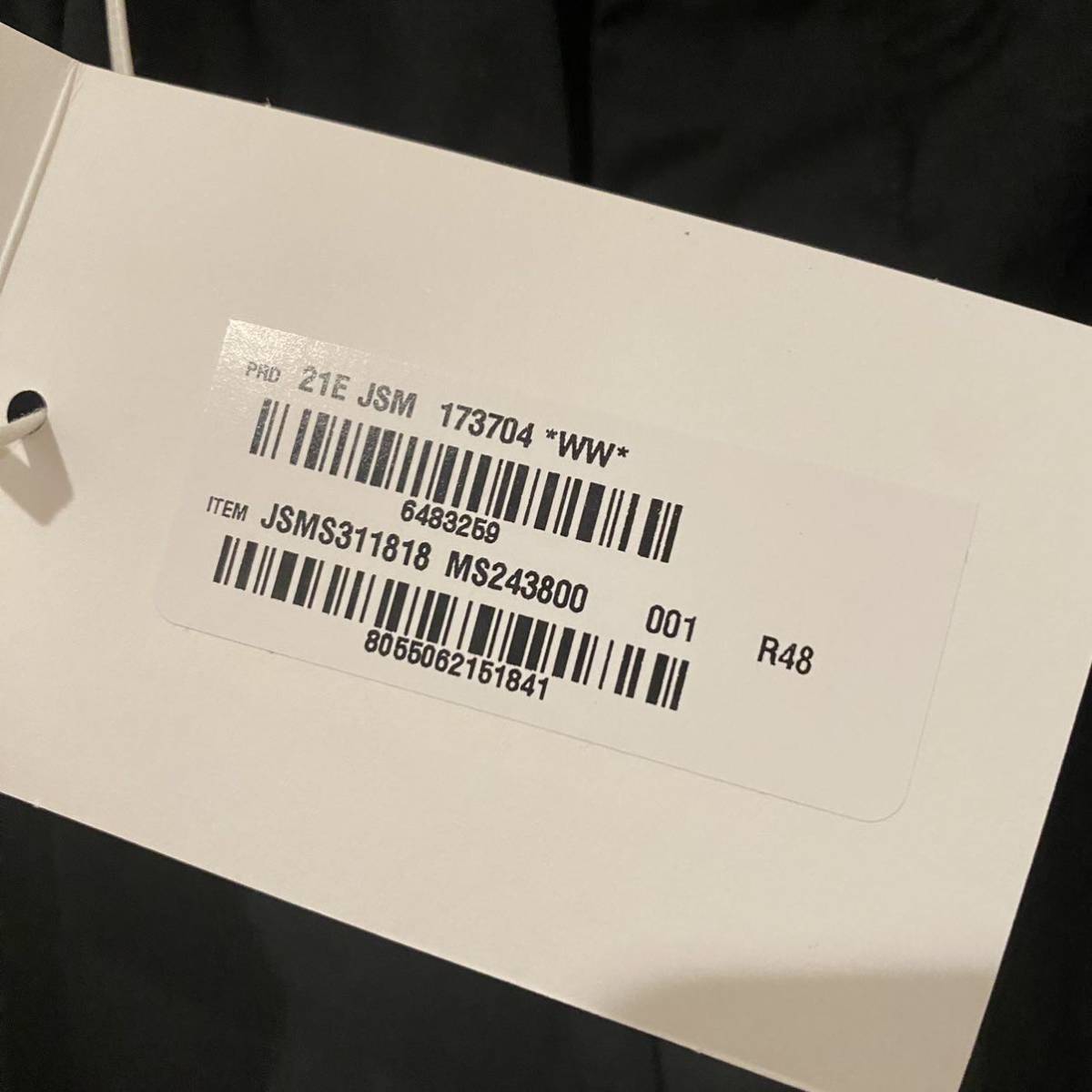 美品 ジルサンダー JIL SANDER コットン イージークロップド丈 パンツ