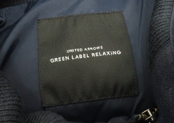 ◇【green label relaxing（UNITED ARROWS）】ダウンジャケット ネイビー S_画像4