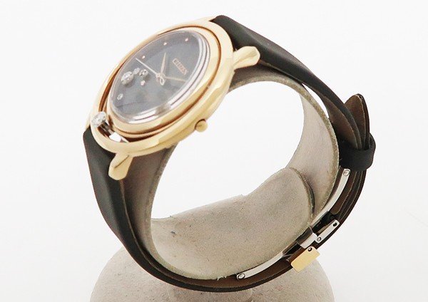 ◇【CITIZEN シチズン】エル アークリーコレクション 5Pダイヤ EW5522-46E ソーラー腕時計