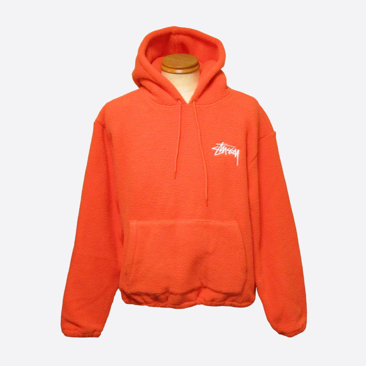 ★SALE★STUSSY/ステューシー★Bronson Sherpa Hoodie/シェルパプルオーバーパーカー (Safety Orange/L)_画像1