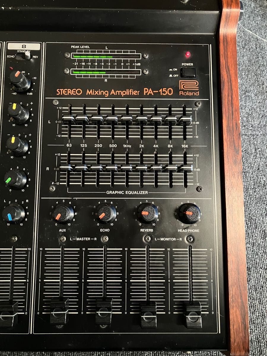 Roland PA-150  アナログミキサー アンプ　パラメトリックEQ スプリングリバーブ内蔵