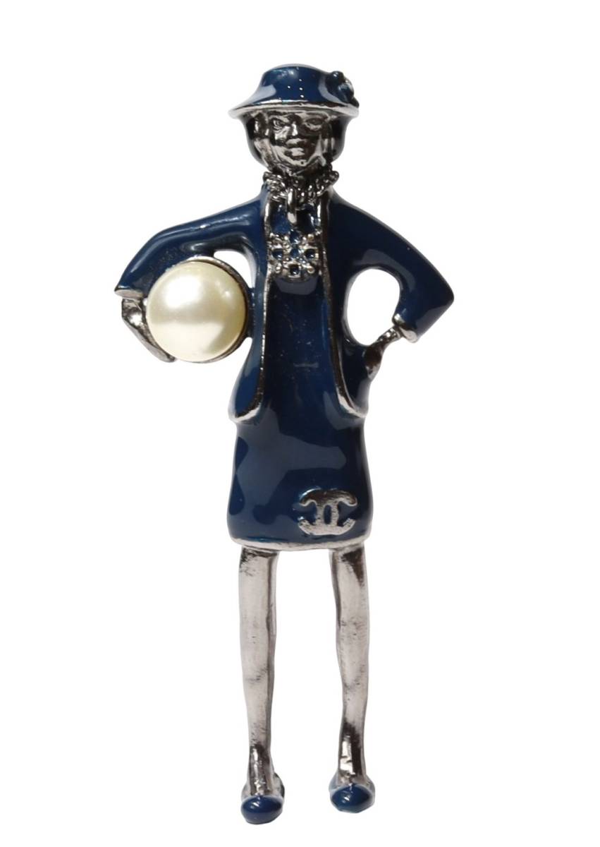 海外輸入】 CHANEL シャネル アクセサリー 小物 A刻印 12 ブルー