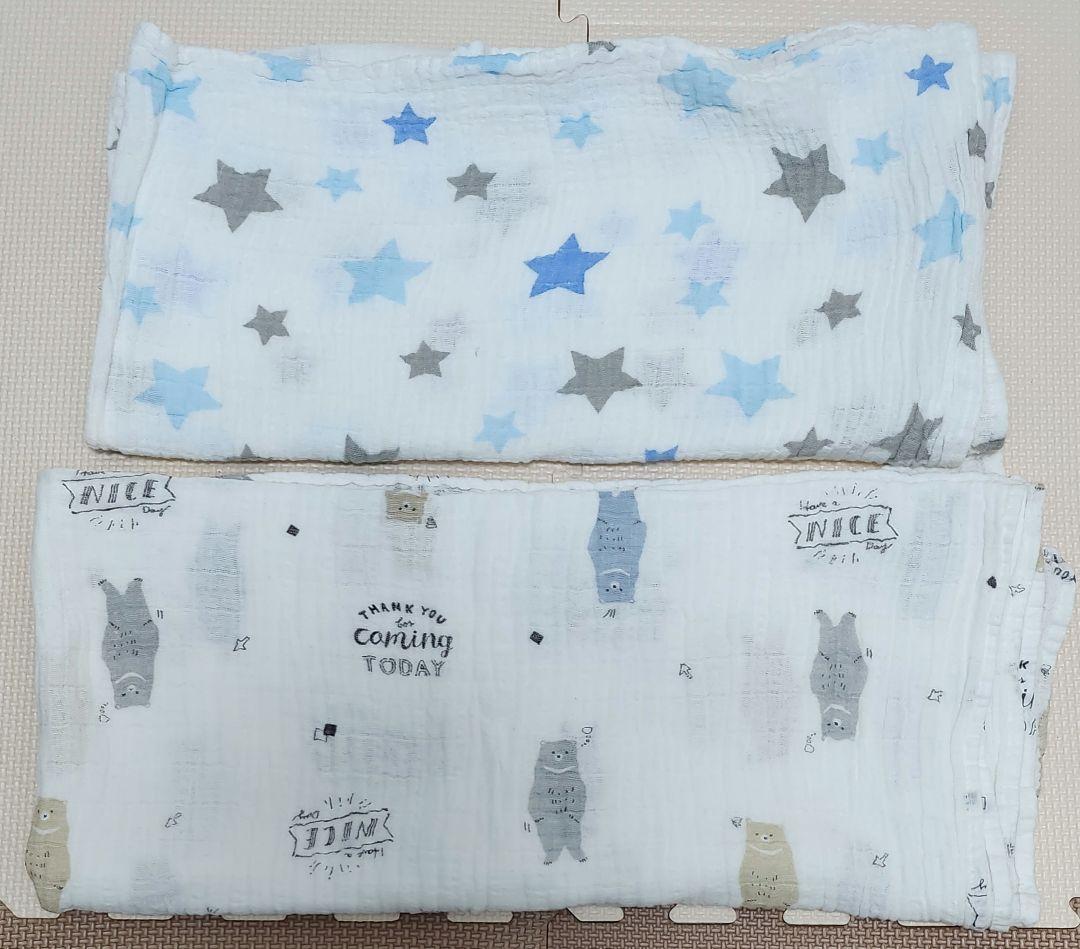 [ бесплатная доставка ] baby марля полотенце 2 шт. комплект 100cm,85cm
