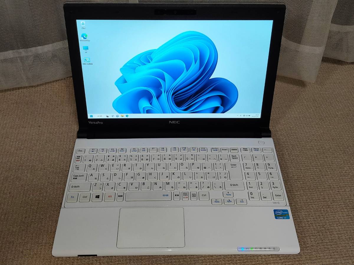 カーキ×インディゴ NEC JVF i3 メモリ4g 高速SSD カメラ windows10 xp