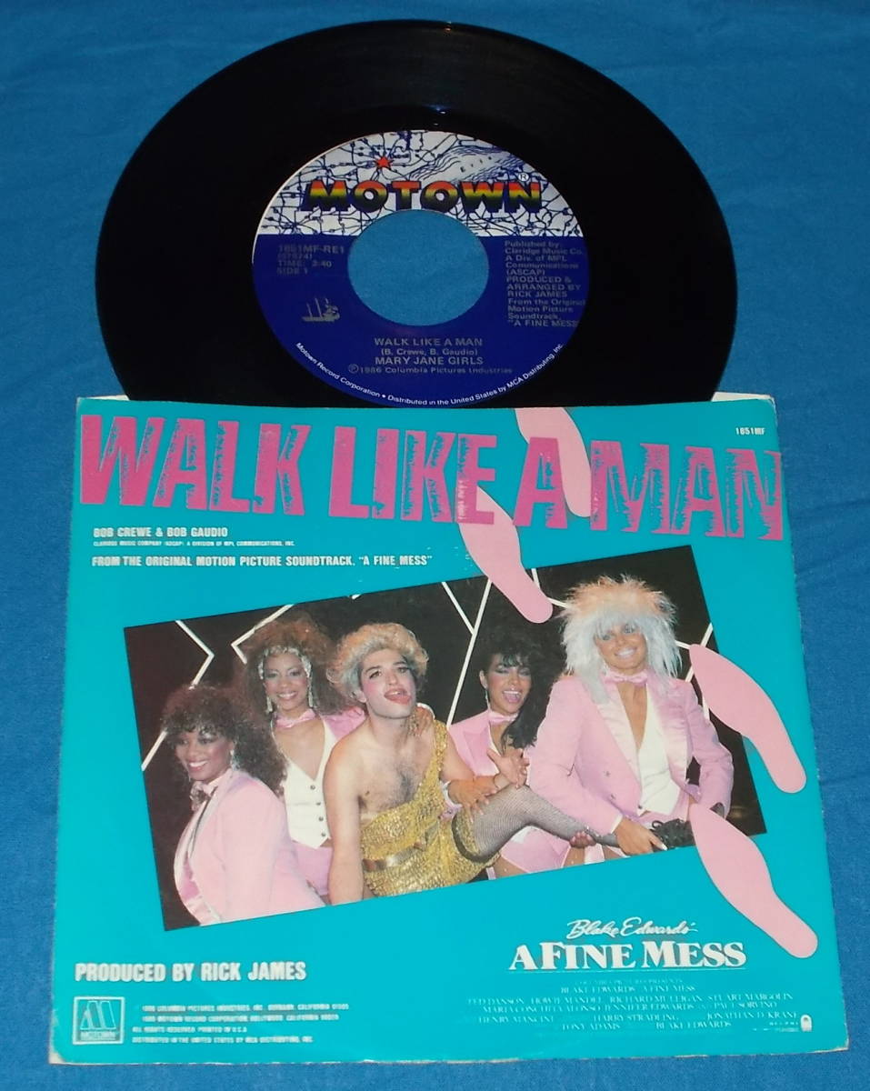 ☆7inch EP★US盤●MARY JANE GIRLS/メリー・ジェーン・ガールズ「Walk Like A Man/ウォーク・ライク・ア・マン」80sR&B名曲!●_画像2