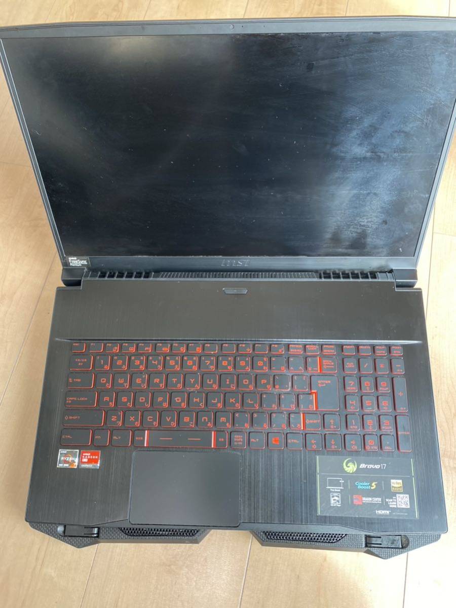 NEW低価 ゲーミングノート MSI Bravo17 MS-17FK ジャンク 3RB68