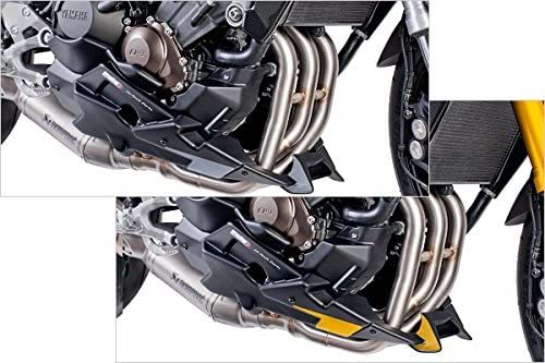 Puig MT-09 (13-20)/TRACER (15-20)/GT (18-20) アクラポビッチマフラー用アンダーカウル エンジンスポイラー 定価45,870円 プーチ7540J 2_画像10