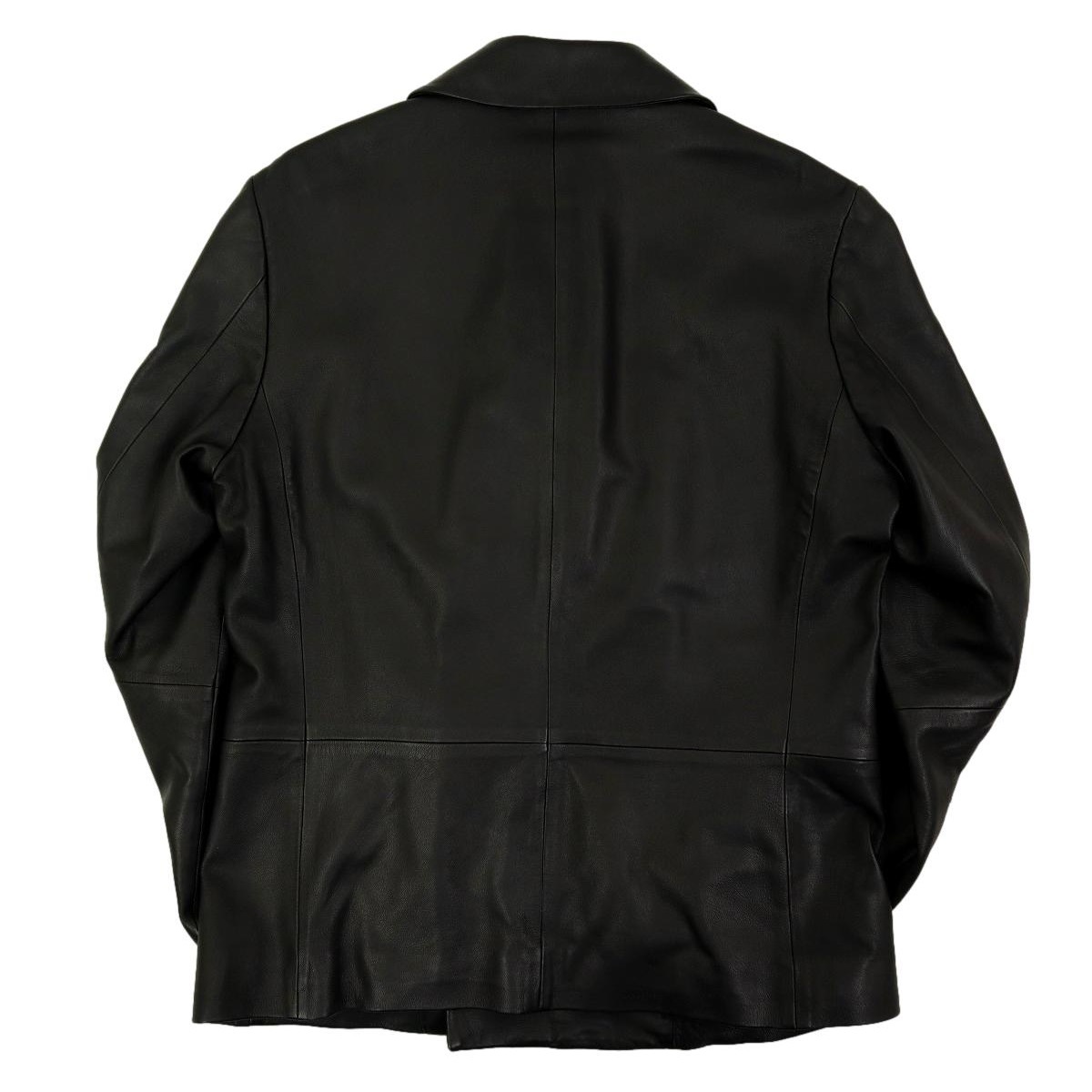 【B2082】【新品同様】【羊革】Calvin Klein カルバンクライン レザージャケット ピーコート オールレザー サイズ36 【B2082】【新品同様】【羊革】Calvin Klein カルバンクライン レザージャケット ピーコート オールレザー サイズ36