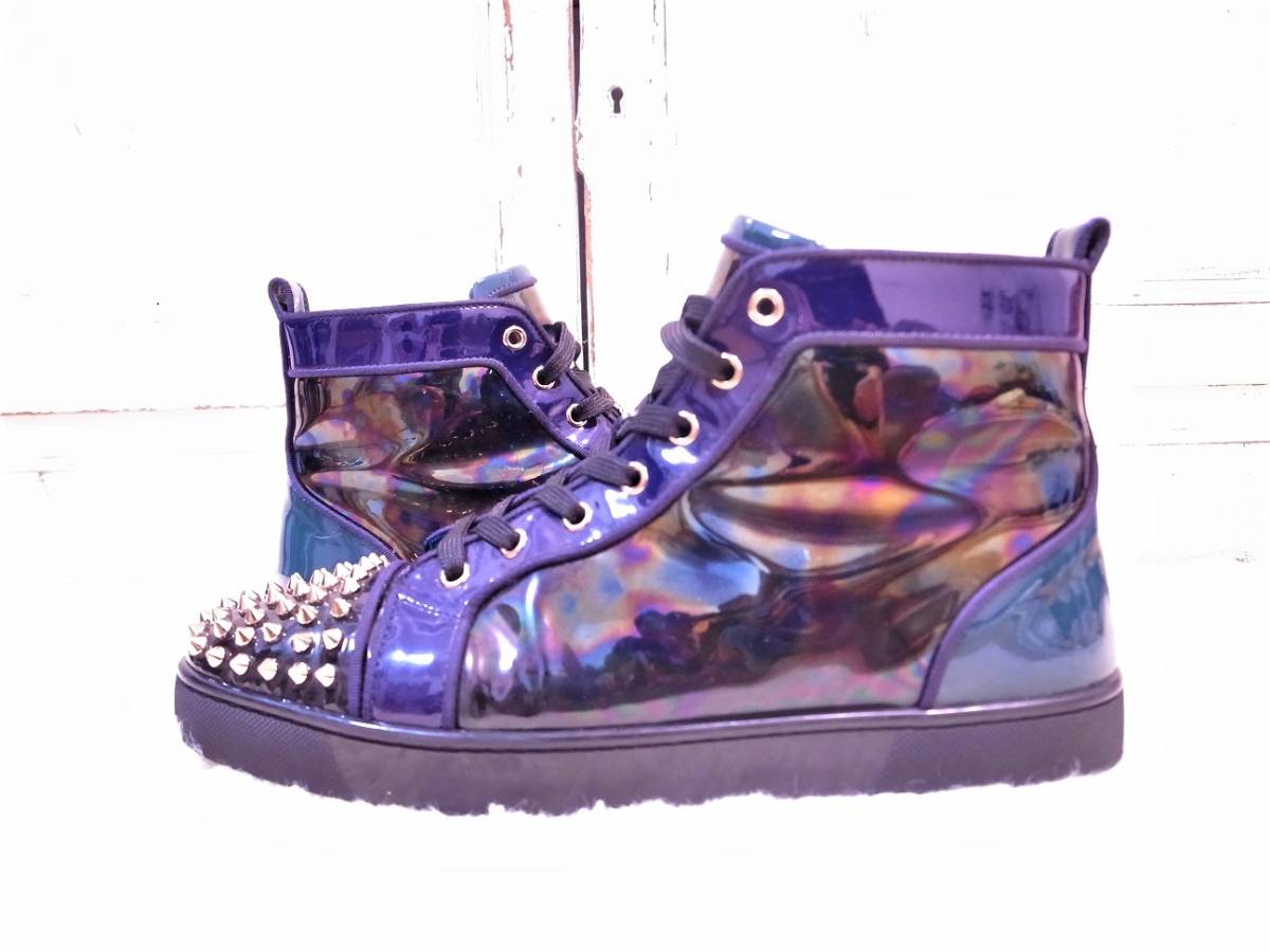 42ハーフレア希少 Christian Louboutin名作ルイススタッズクリスチャン