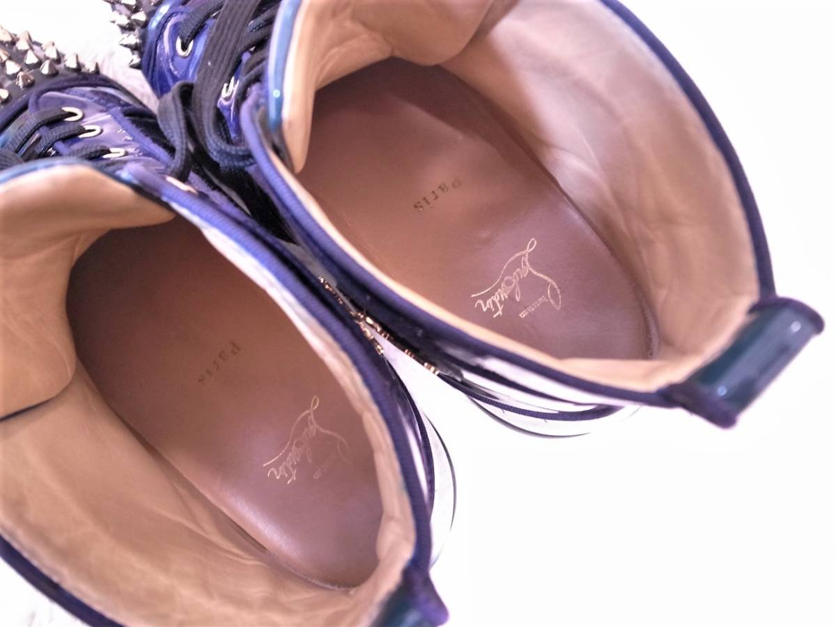 42ハーフレア希少 Christian Louboutin名作ルイススタッズクリスチャン