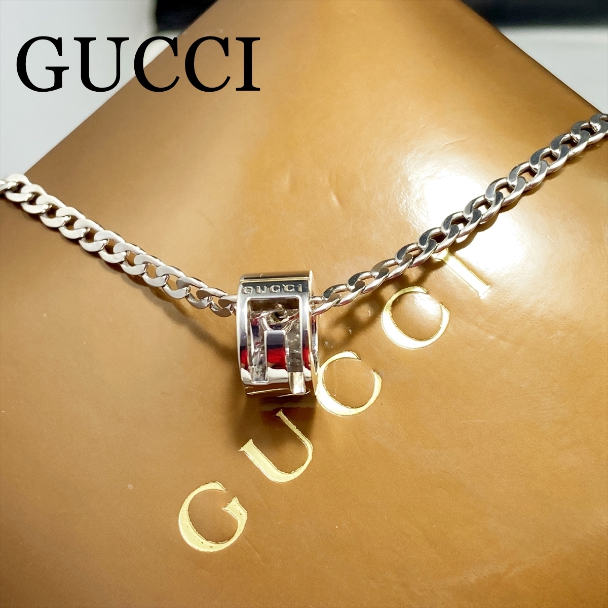 鏡面仕上げ GUCCI ネックレス Gリング カットアウトG neuroid.uprrp.edu