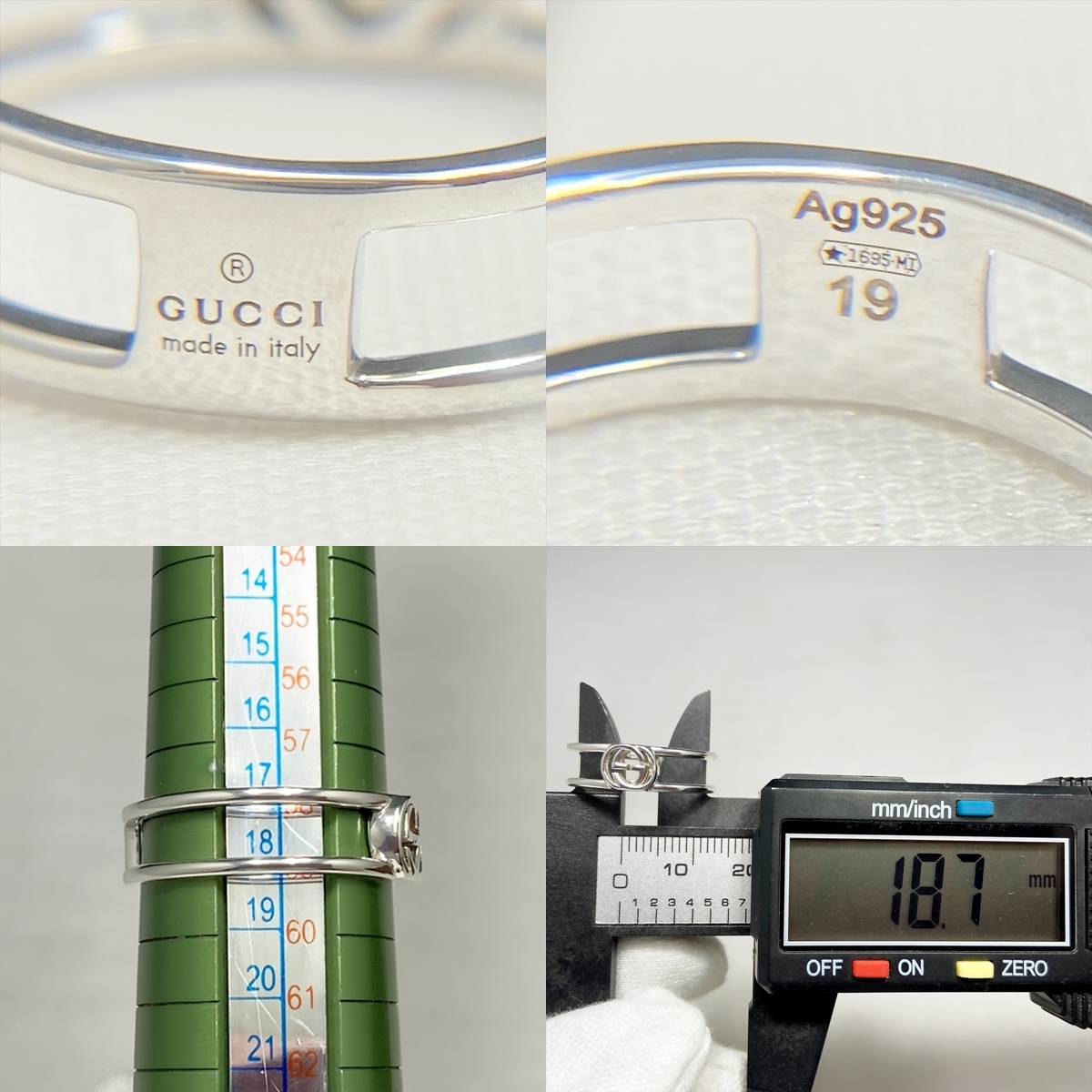 感謝の声続々! 新品仕上 グッチ アクセサリー GUCCI 指輪 インター