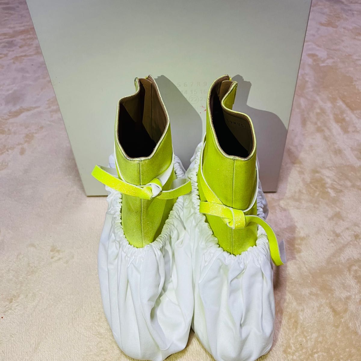 新品タグ付き Maison Margiela レディース ブーツ グリッター