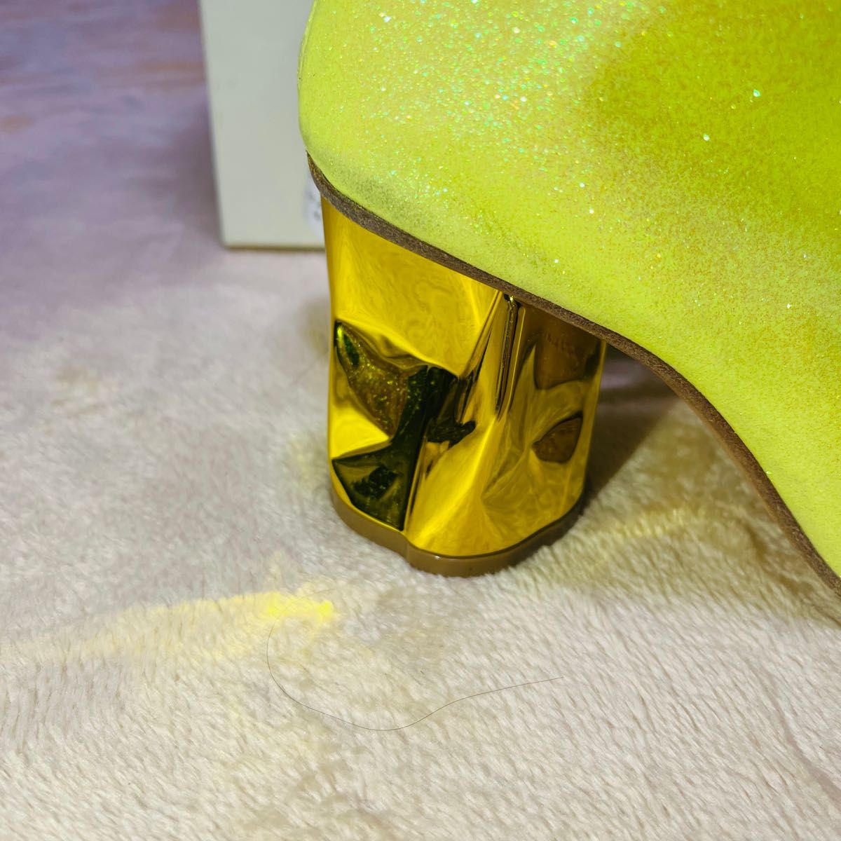 新品タグ付き Maison Margiela レディース ブーツ グリッター