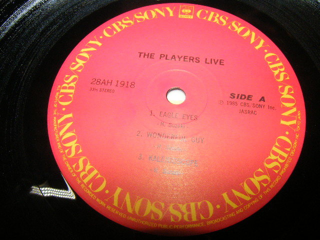 x品名x LPレコード The Players Live プレイヤーズ/ライヴ 28AH 1918♪ジャズ系?古い年代レトロ当時の懐かしいミュージック音楽_画像7