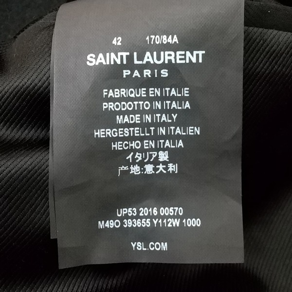 サンローランパリ SAINT LAURENT PARIS サイズ42 L - 黒 メンズ 長袖/冬 コート_画像5