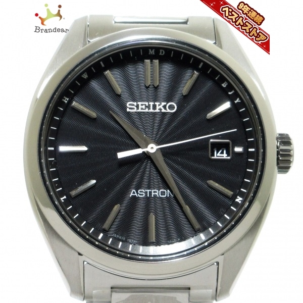 SEIKO(セイコー) 腕時計■新品同様 ASTRON(アストロン) 7B72-0AD0 メンズ 電波 黒