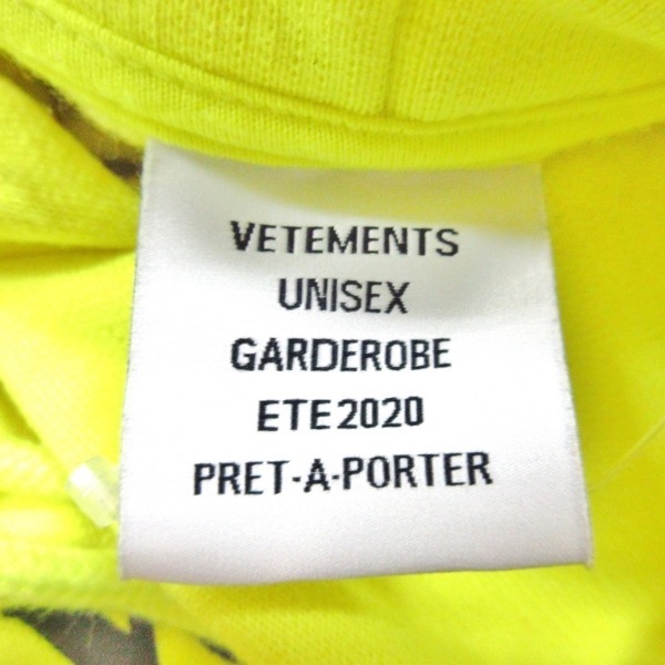在有 VETEMENTS ヴェトモン イエロー パーカー - colegioparaisobauru