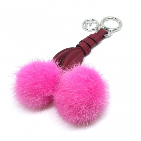 FENDI ファーキーチャーム ミンク レザー www.sevasadanlifeline.com