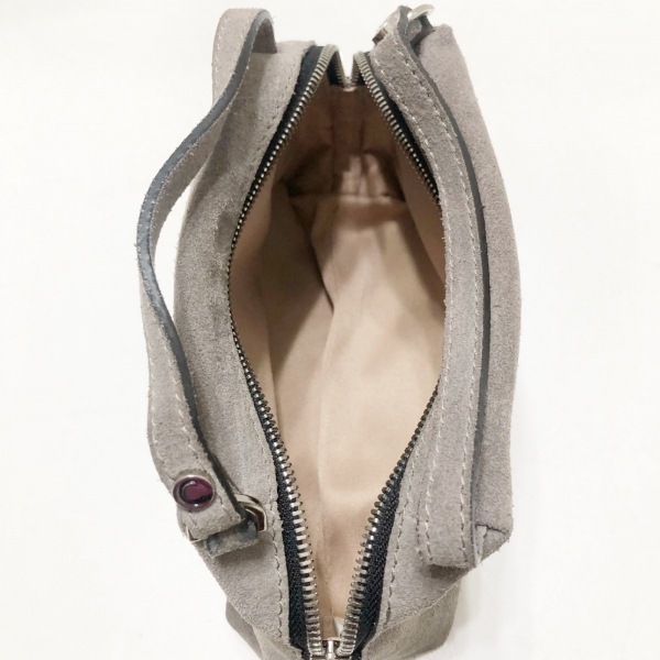 ジャンニキャリーニ GIANNICHIARINI ハンドバッグ グレー スエード