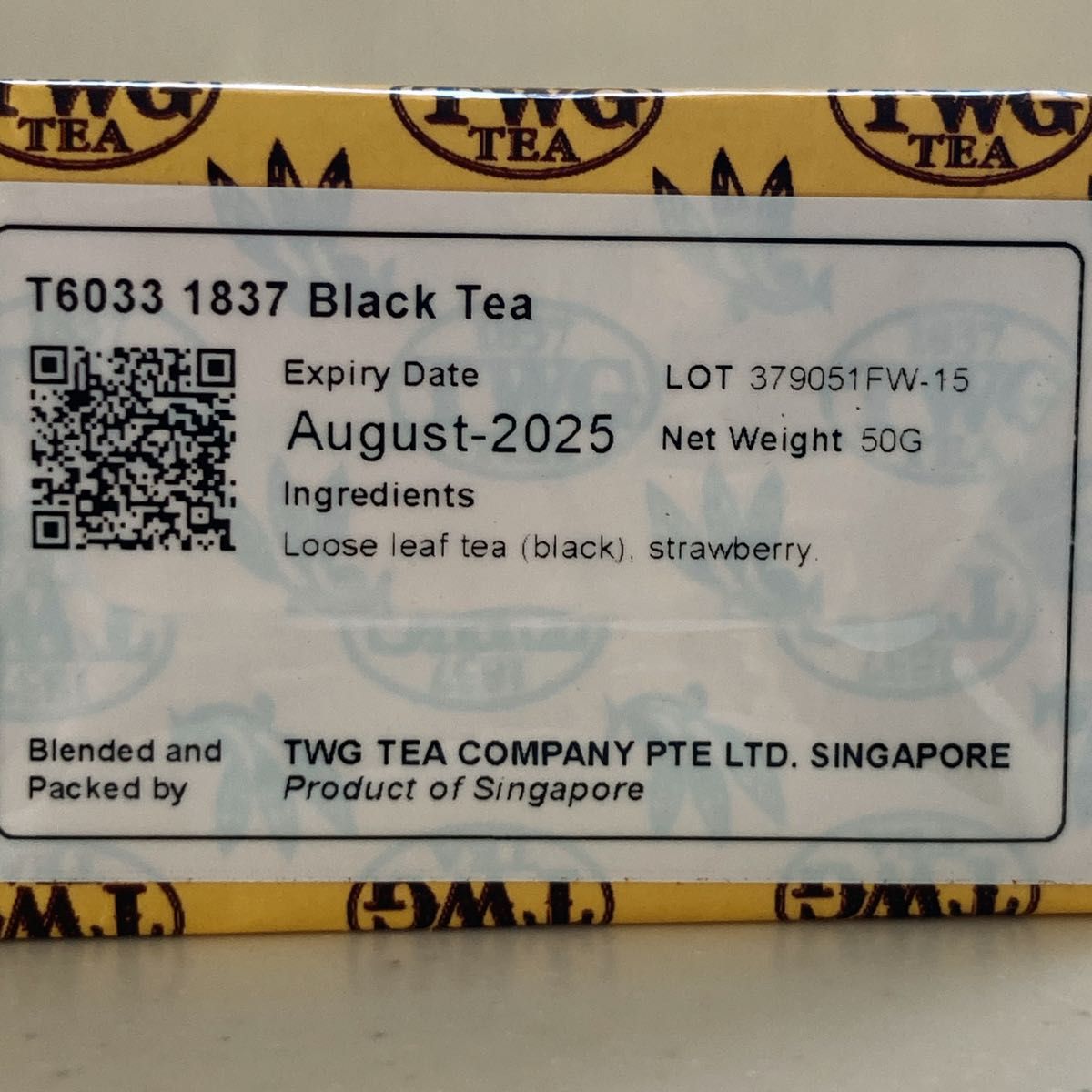 アイカ様専用 TWG 1837 Black Tea50g 2袋新鮮な紅茶｜Yahoo!フリマ（旧