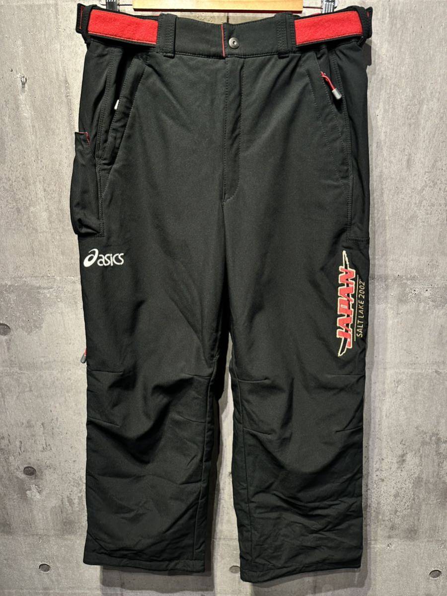 激レア！2002年ソルトレークシティオリンピック 日本選手団 関係者 ASICS製 スキーウェア パンツ 美品の画像3