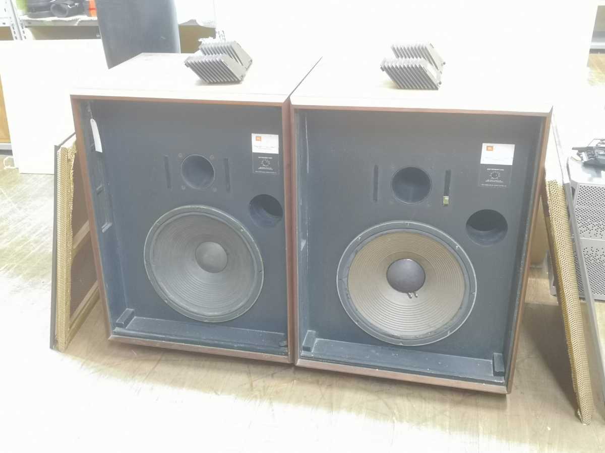 [j1076648262 ジャンク扱い 全ユニット音出しできました スピーカーペア ]JBL L200B L91 音響レンズ付き_画像3