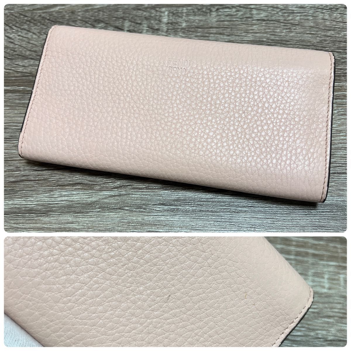 美品 フェンディ ピーカブー コンチネンタルウォレット 長財布 レザー ピンク 3