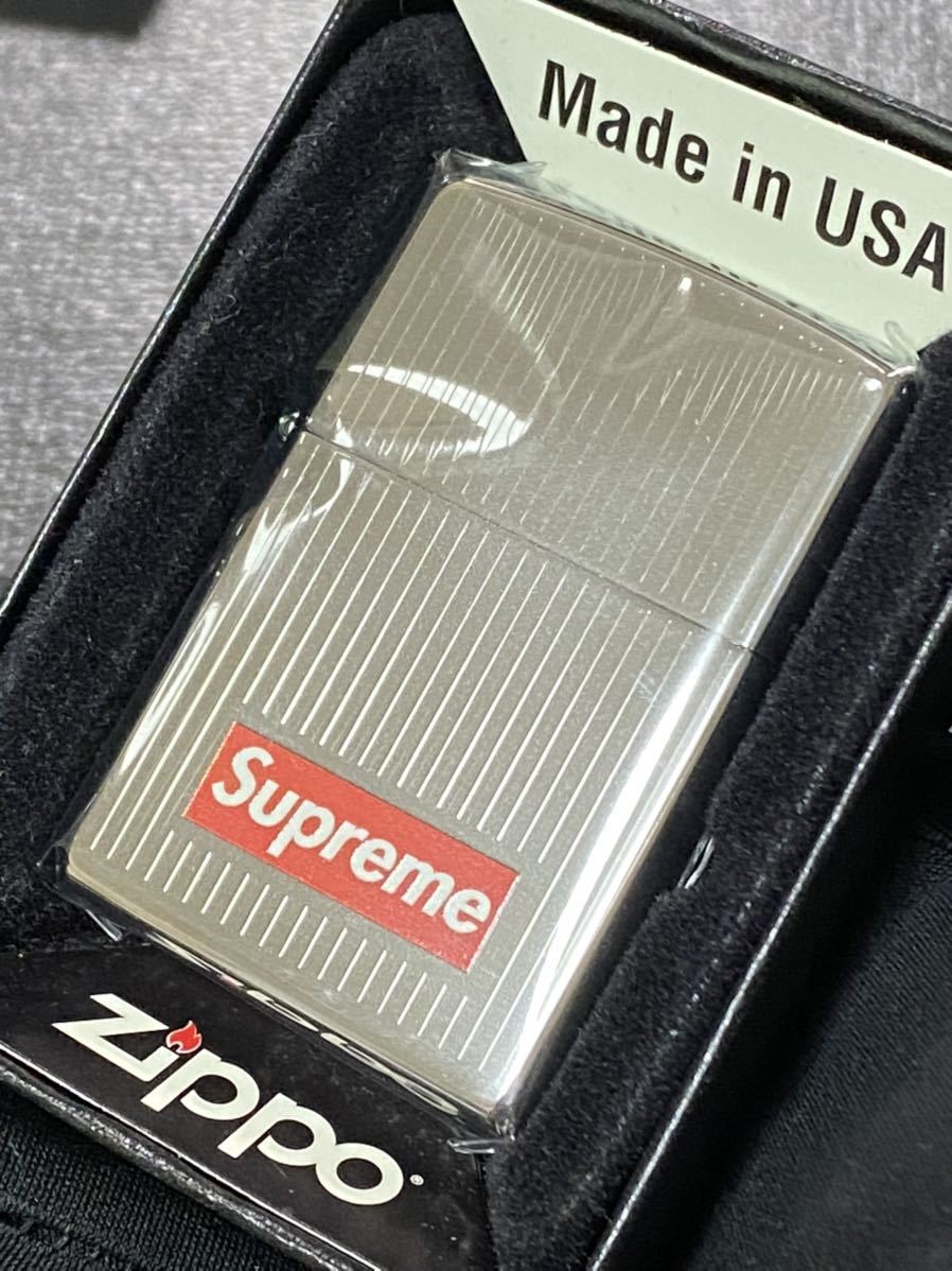 値段が激安 zippo zippo 両面加工 シュプリーム 2021年製 ストライプ