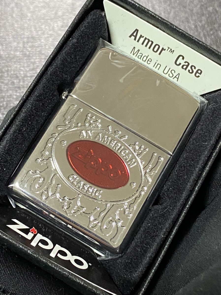 zippo アーマー 特殊加工 希少モデル センターロゴ 2013年製 Armor