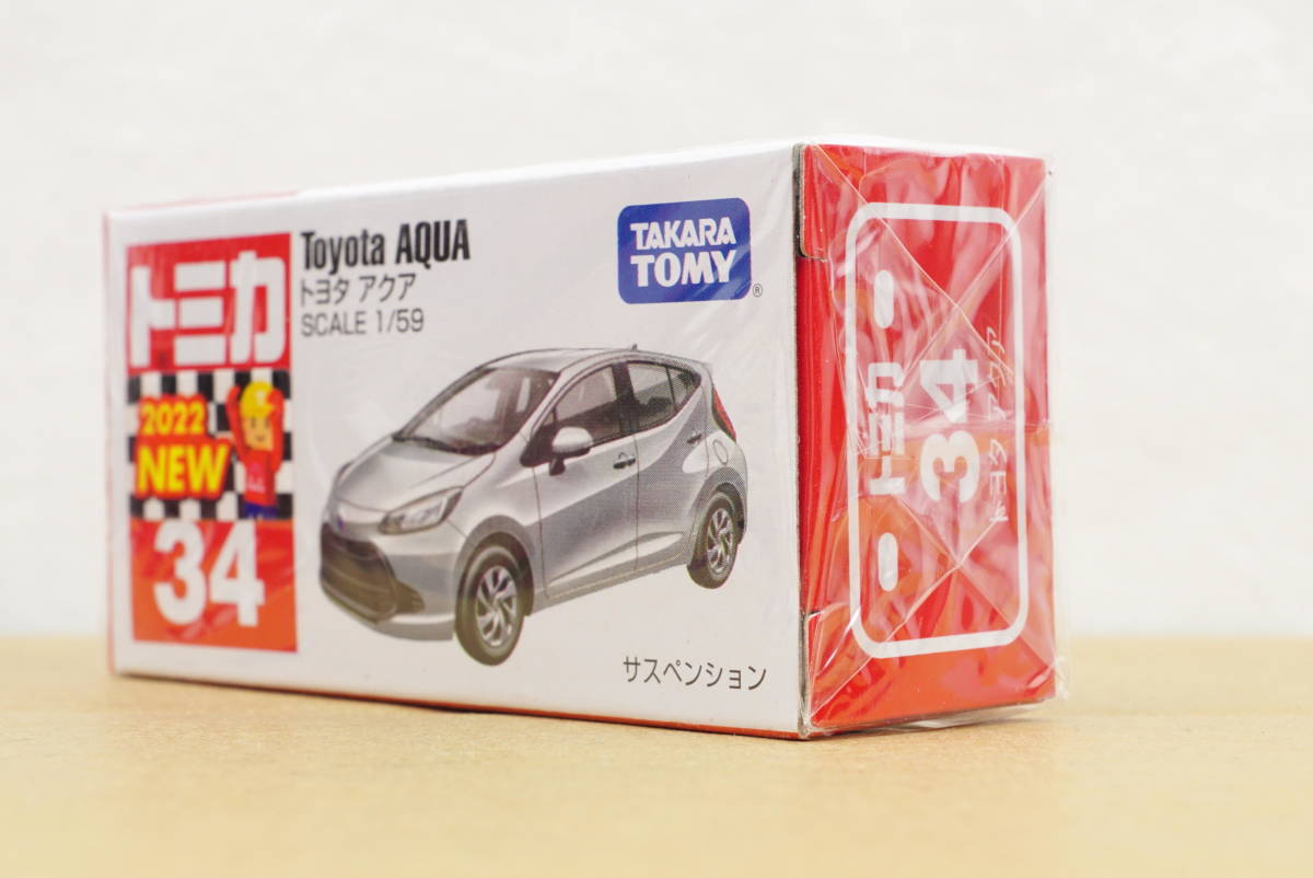 トミカ 34 トヨタ アクア 新品 未開封品 ☆ Toyota ☆ AQUA ☆ tomica ☆ TAKARA TOMY_トミカ 34 トヨタ アクア