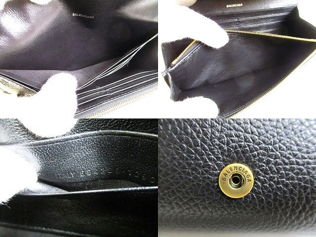 展示保管品】 バレンシアガ BALENCIAGA カーフスキン CASH キャッシュ