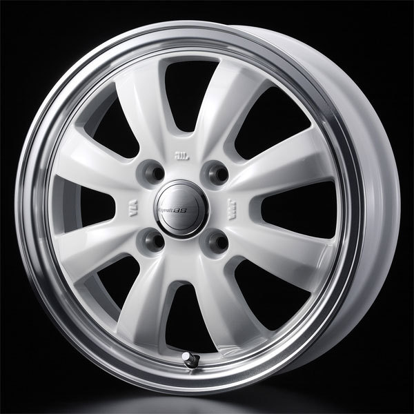 WEDS グラフト８S 15x4.5J +45 4H/P.C.D.100 ホワイト パレット(MK21) 向け ホイール4本 送料無料/条件有_画像4